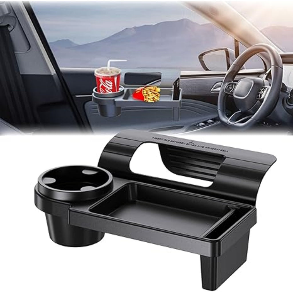Car Window Multifunctional Storage Tray Organizer - Vehicle Door Side Hanging Storage Rack, Cell Phone Storage Box, Water Cup Holder, Universal Fit Vehicle Accessory,Father's Day Gift