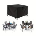 1pc Square Patio Furniture Covers - Waterproof, Windproof, Dustproof, UV-proof - Heavy Duty Polyester Fabric - For Outdoor Tables & Chairs - Suitable for Patio, Lawn & Garden - Perfect Gift for Homeowners