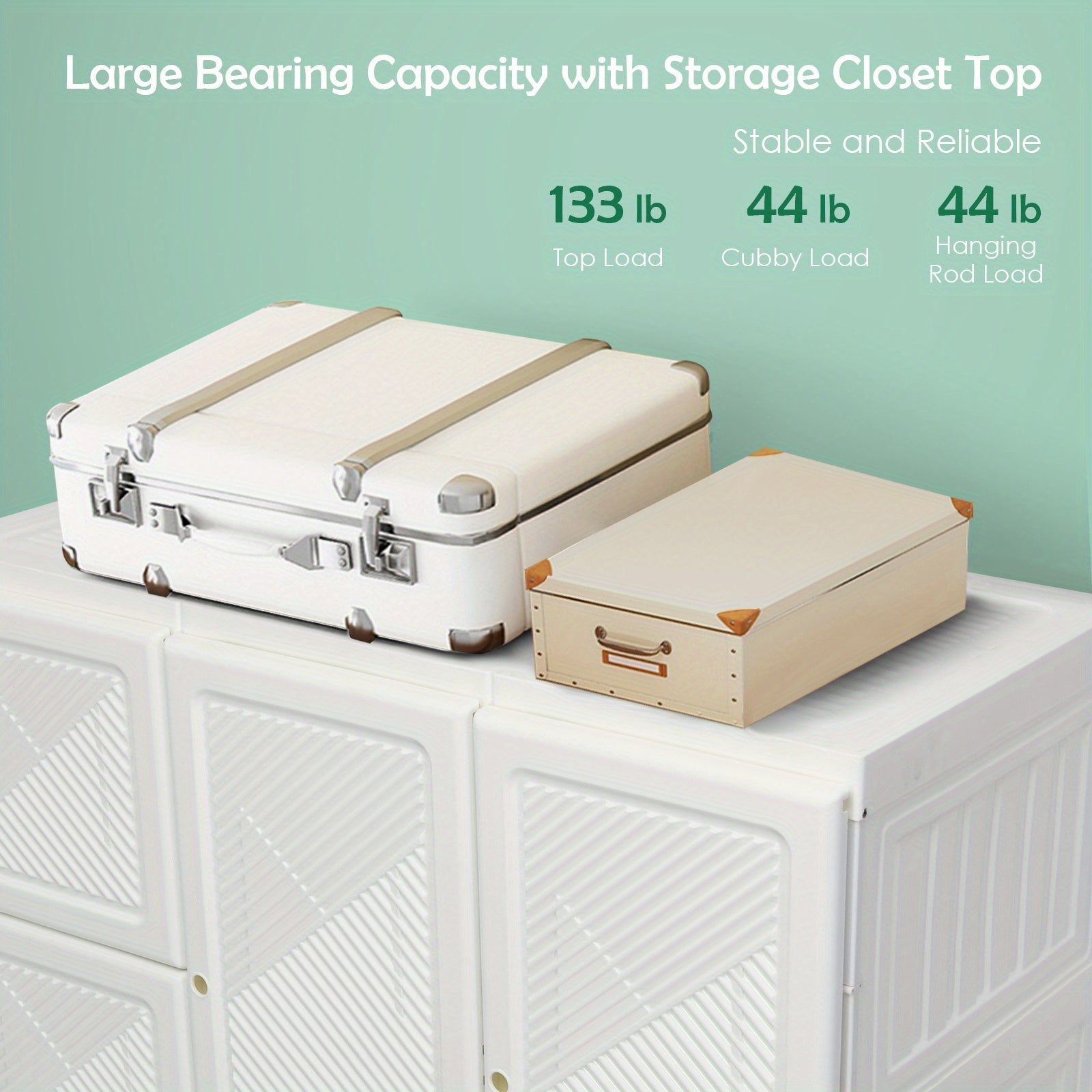 GYMAX Portable Wardrobe Closet, Foldable Closet Clothes Organizer w/ Cubby Storage, Hanging Rods, Magnet Doors, Odorless Material, Stable Structure, Easy Assemble, Folding Bedroom Armoire for Locker Room, Living Room
