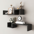 2 Creative Suspension Shelves, Wall Partition, Wall Hanging Storage Shelves, Reinforced Panels, Strong Bearing Capacity, Easy Installation, Suitable For Bedroom, Living Room, Toilet, Bathroom, Restaurant, Dining Room, Hotel A