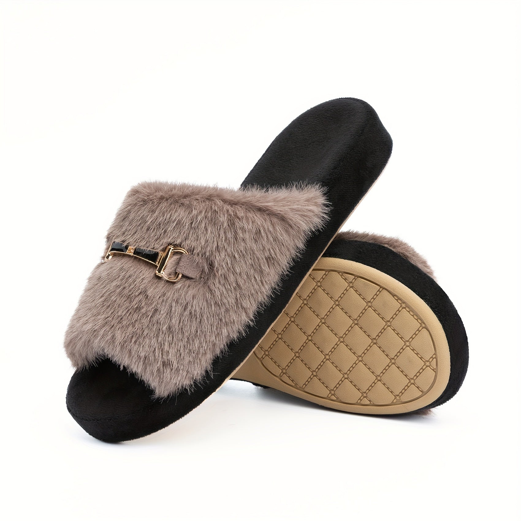 Fuzzy Womens Slippers Memory Foam House Slippers For Women Indoor Outdoor With Arch Support Gifts For Mom Her