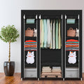 69" Extra-Large Portable Closet Organizer - Quick Assembly, Non-Woven Fabric, Extra Strong, Durable, and Collapsible for Easy Storage - Ideal for Small Spaces, Bedrooms, and Apartments