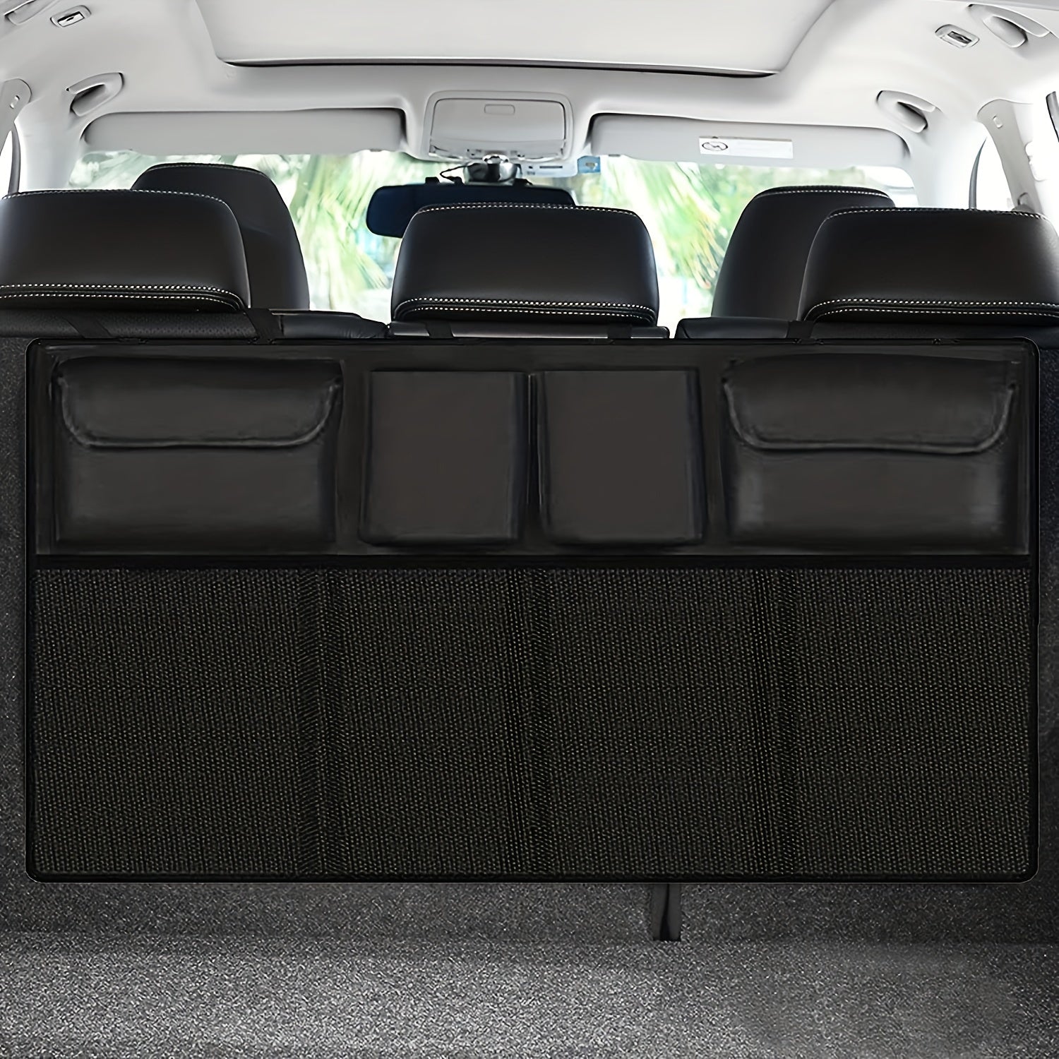 Car Trunk Hanging Storage Bag, Hanging Car Trunk Storage Bag with 8 Large Storage Bags, Super Large Capacity, SUV Car Waterproof Trunk Storage Bag