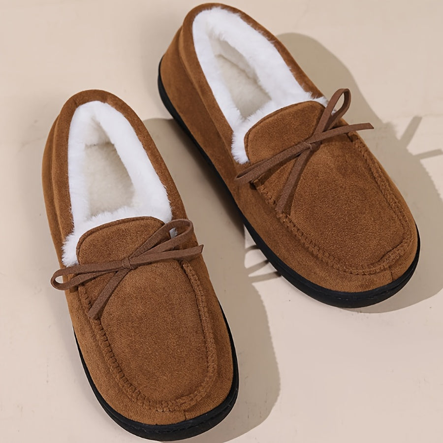 Cozy Women's Moccasins - Memory Foam House Slippers for Indoor & Outdoor Use - Soft, Comfortable Ladies Shoes