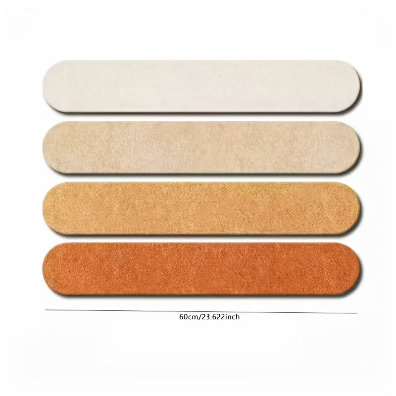 4-Pack Adjustable Felt Cork Boards, Contemporary Matte Finish, Unfinished Wall Hanging Storage for Jewelry, Keys, Picture Wall, Plant Theme, Fabric Material, for Various Room Types