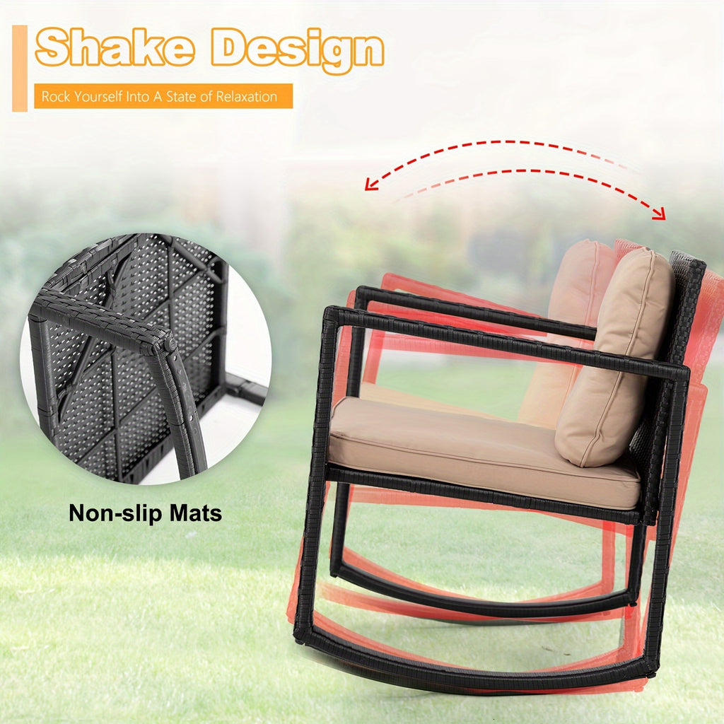 3 Piece Patio Furniture Sets Elegant and Stylish Bistro Set Wicker Patio Chair Set Sofa Set Rattan Conversation Sets