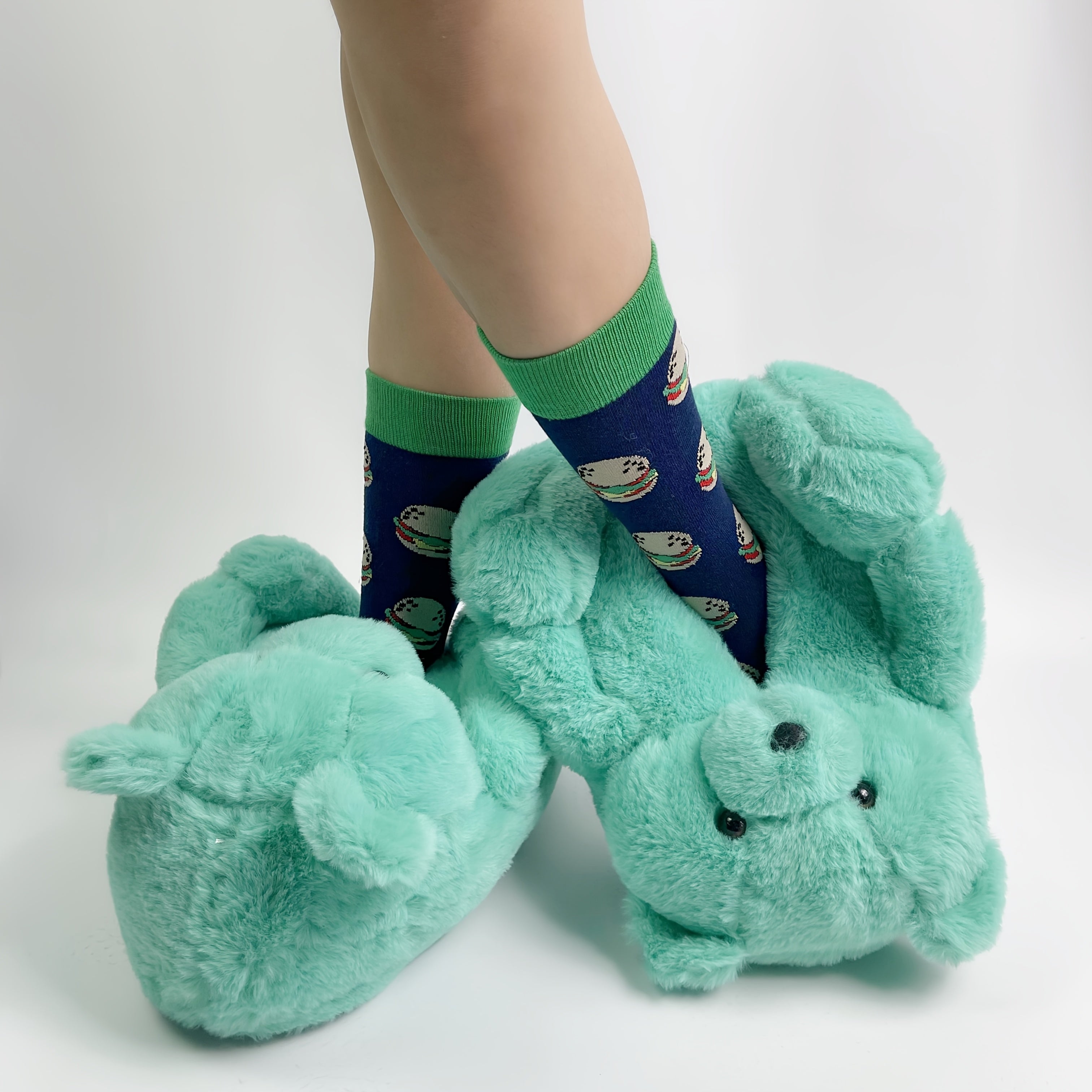 Cozy Women's Plush Slippers with Waterproof Soles - Cute Bear Design, Soft Microfiber, Indoor/Outdoor Comfort Footwear, Available in Multiple Colors, House Slippers