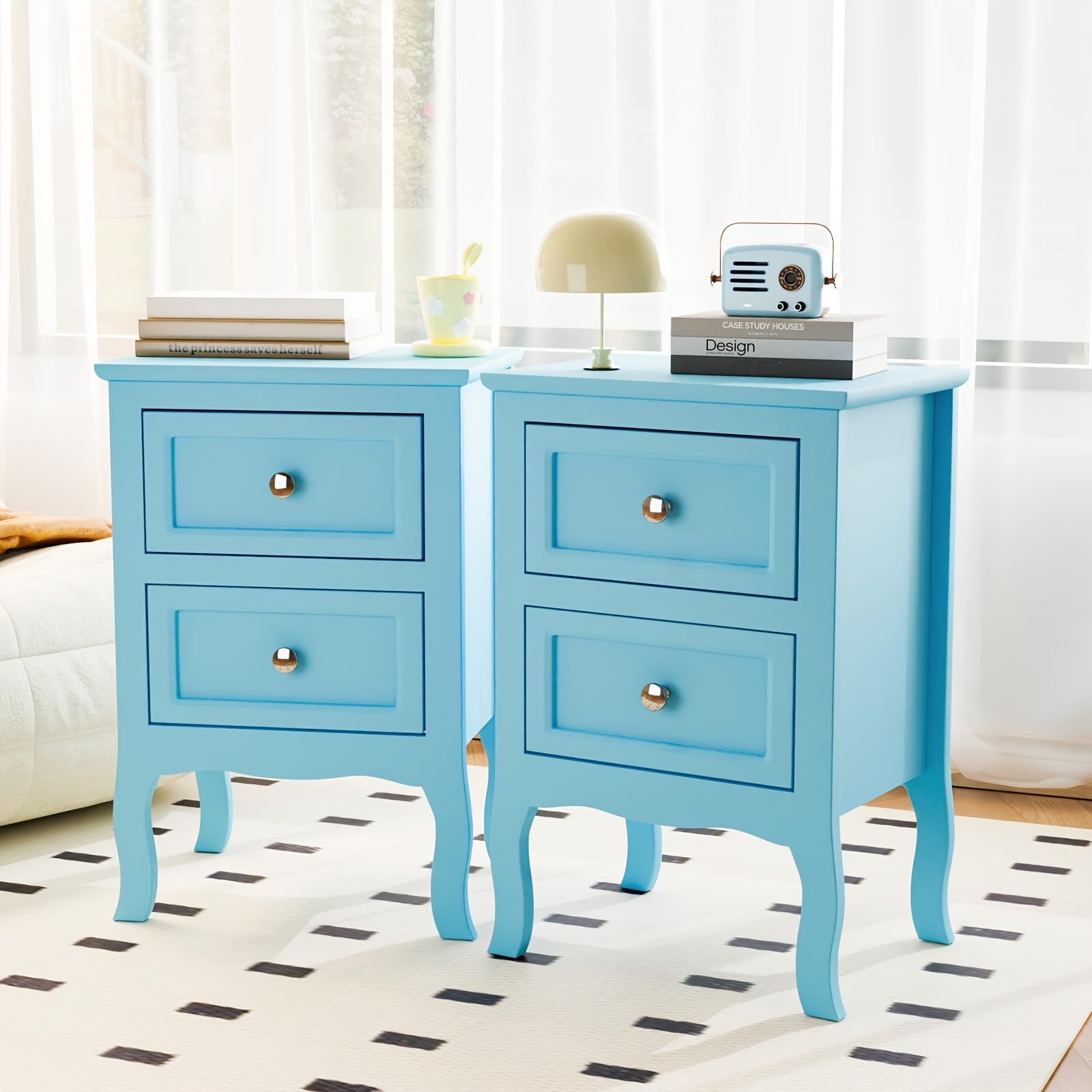 Bonnlo Compact Nightstand with Drawer - Space-Saving Bedside Table, No Assembly Required, Sturdy MDF Construction, Modern Minimalist Design for Small Bedrooms, Apartments, Dorms - Ideal for Bedside, Living Room, Home Office -