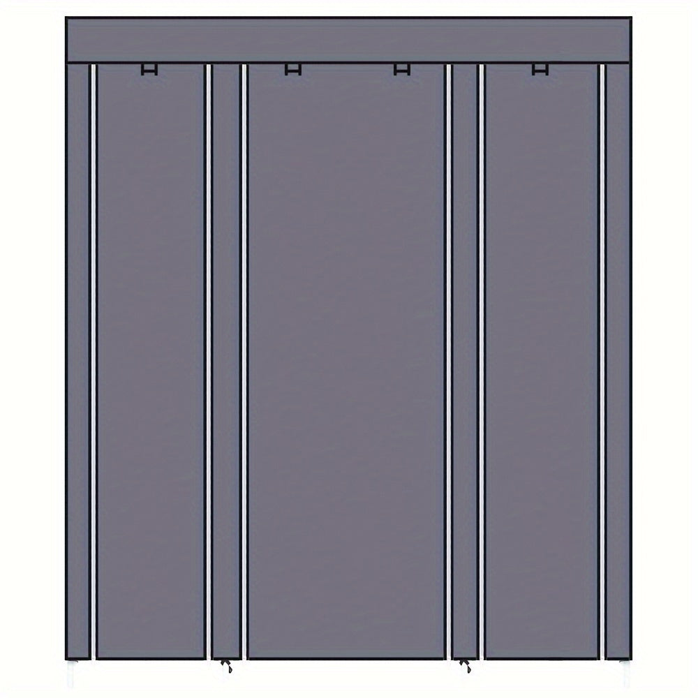69" Extra-Large Portable Closet Organizer - Quick Assembly, Non-Woven Fabric, Extra Strong, Durable, and Collapsible for Easy Storage - Ideal for Small Spaces, Bedrooms, and Apartments
