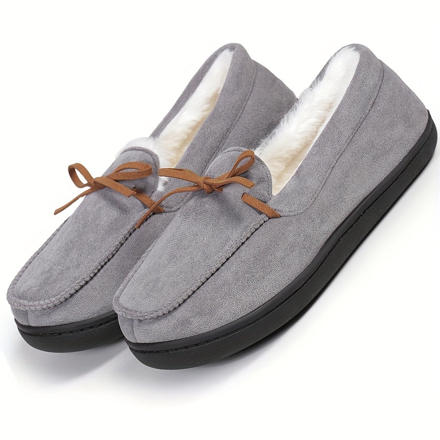 Cozy Women's Moccasins - Memory Foam House Slippers for Indoor & Outdoor Use - Soft, Comfortable Ladies Shoes
