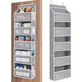 5-Shelf Hanging Storage Organizer - Behind Door, Anti-Tilt, 5 Large Capacity Pockets, Suitable for Bedroom, Bathroom, Food Pantry, Perfect for Halloween and Christmas Gift