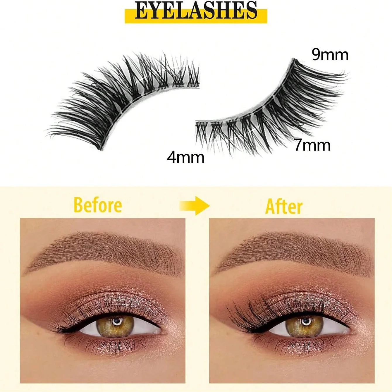 Ten pairs of half eye lashes, naturally soft and sweat-proof false eyelashes for novices and beginners