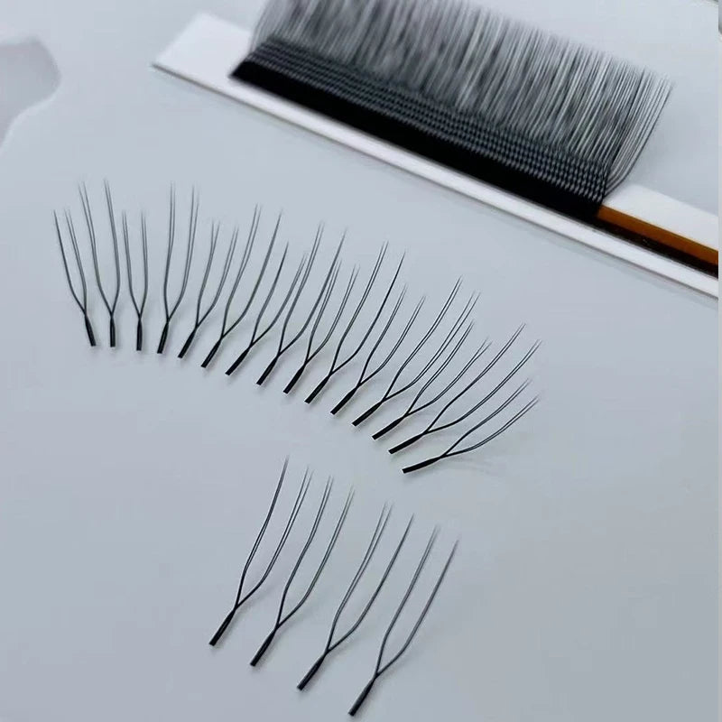 U Lash Shape Eyelashes Extensions U YY Lash Shaped Bloom Eye Lashes Natural Soft DIY Premade Fan Lash Extensions