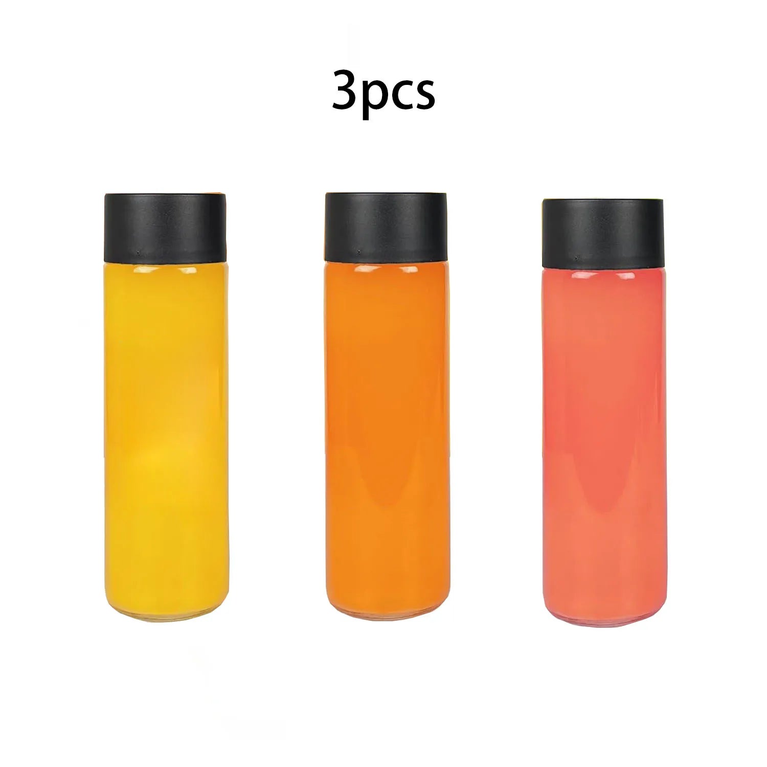 8pcs Plastic Juice Bottles,Round Drink bottle,for Storing Juice, Milk, Beverage.for summer beach partiy, outdoor picnics,camping