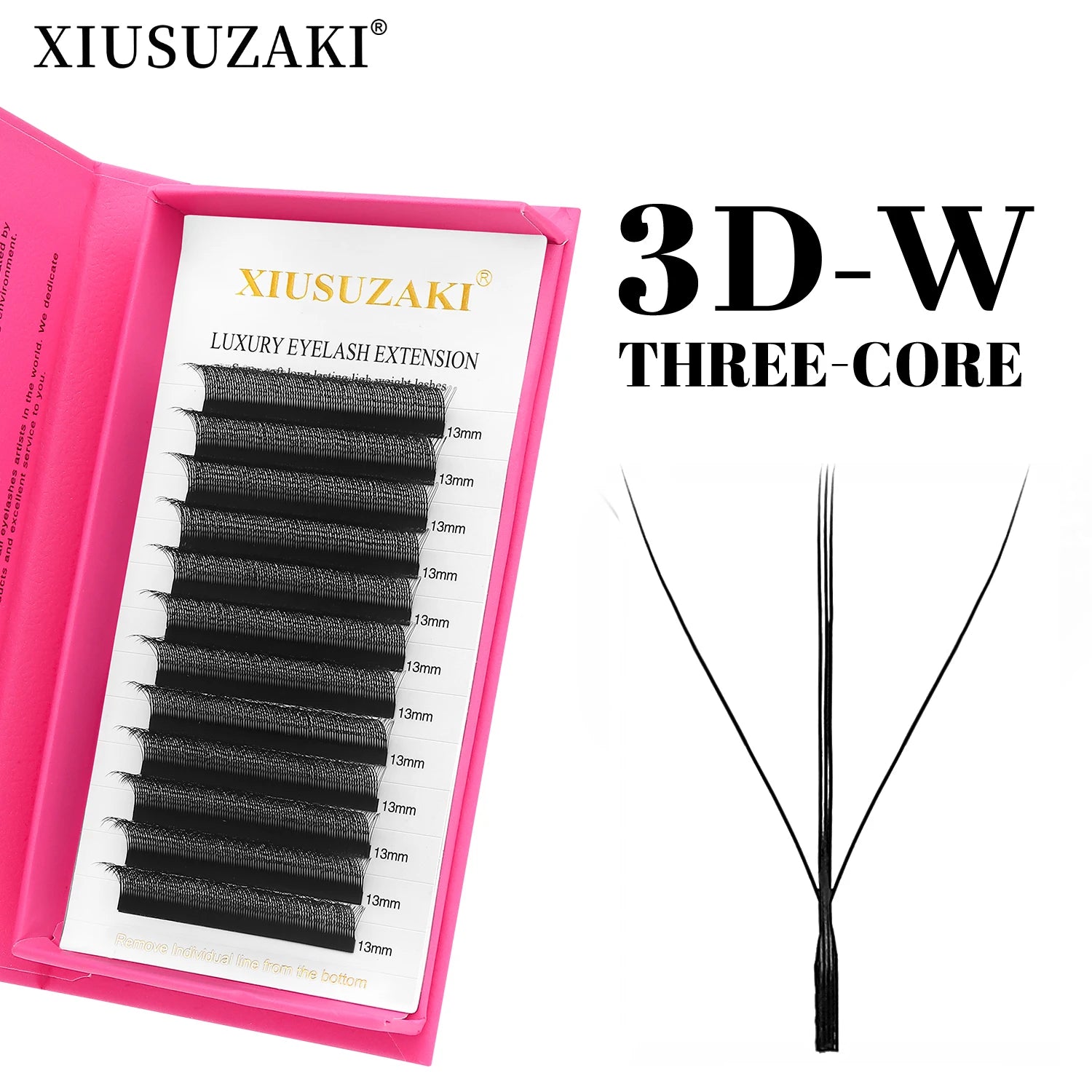 XIUSUZAKI W Shaped Lashes Bloom 2D 3D 4D 5D 6D 7D 8D Automatic Flowering Premade Fans Eyelashes Extensions YY Individual Lashes