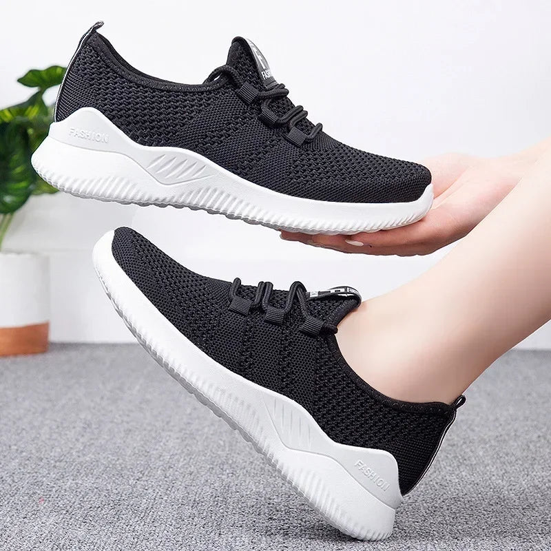 Tenis Feminino 2025 Women Tennis Shoes Sneakers Comfortable Breathable Platform Shoes Fashion Women Versatile Lace-up Shoes