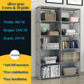 Bookshelf Storage Rack Simple Bookshelf Debris Storages Shelf Multi-layer Book Closet Organizer Bedroom Easy Assembly Bookcase
