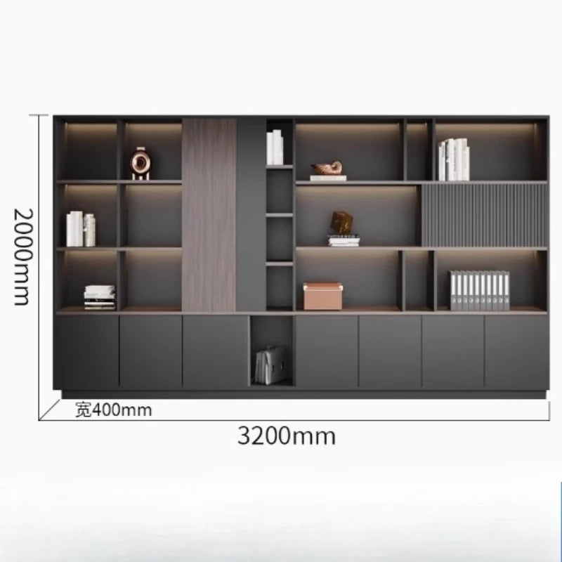 cabinet 3-tier storage bookshelf office stationery living room children's bookstore Wooden shelf Stand for books furniture