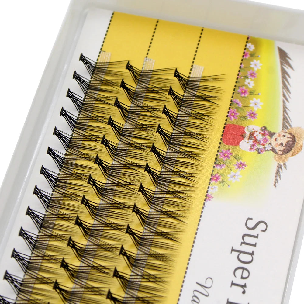 Super Bunch New L Curl Mink False Eyelash 60 Clusters Lashtray Makeup 20D Eyelashes Extensions Individual Handmade Eye Lashes