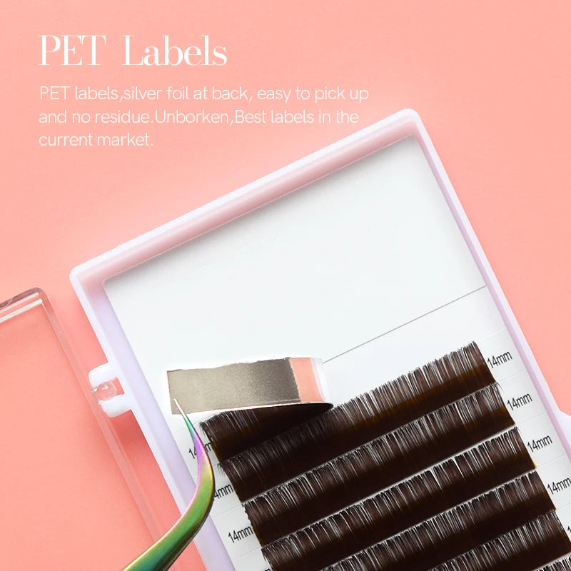 H&L SINCE 1990 12 Rowsblack brown eyelashes, double pointed eyelashes makeup tool,  professional false eyelashes