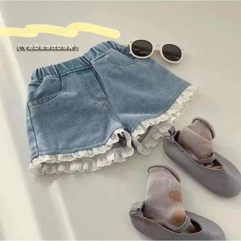 New Denim Shorts for Summer Korean Style Baby Versatile Thin Style for Children's Summer Outfits