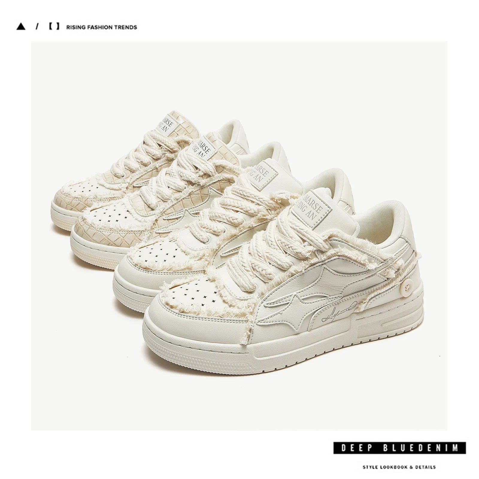 Women Shoes For Men Tennis Retro Fashion Star Shoes White Leather Male Sneakers Couple Outdoor Sport Casual Shoes