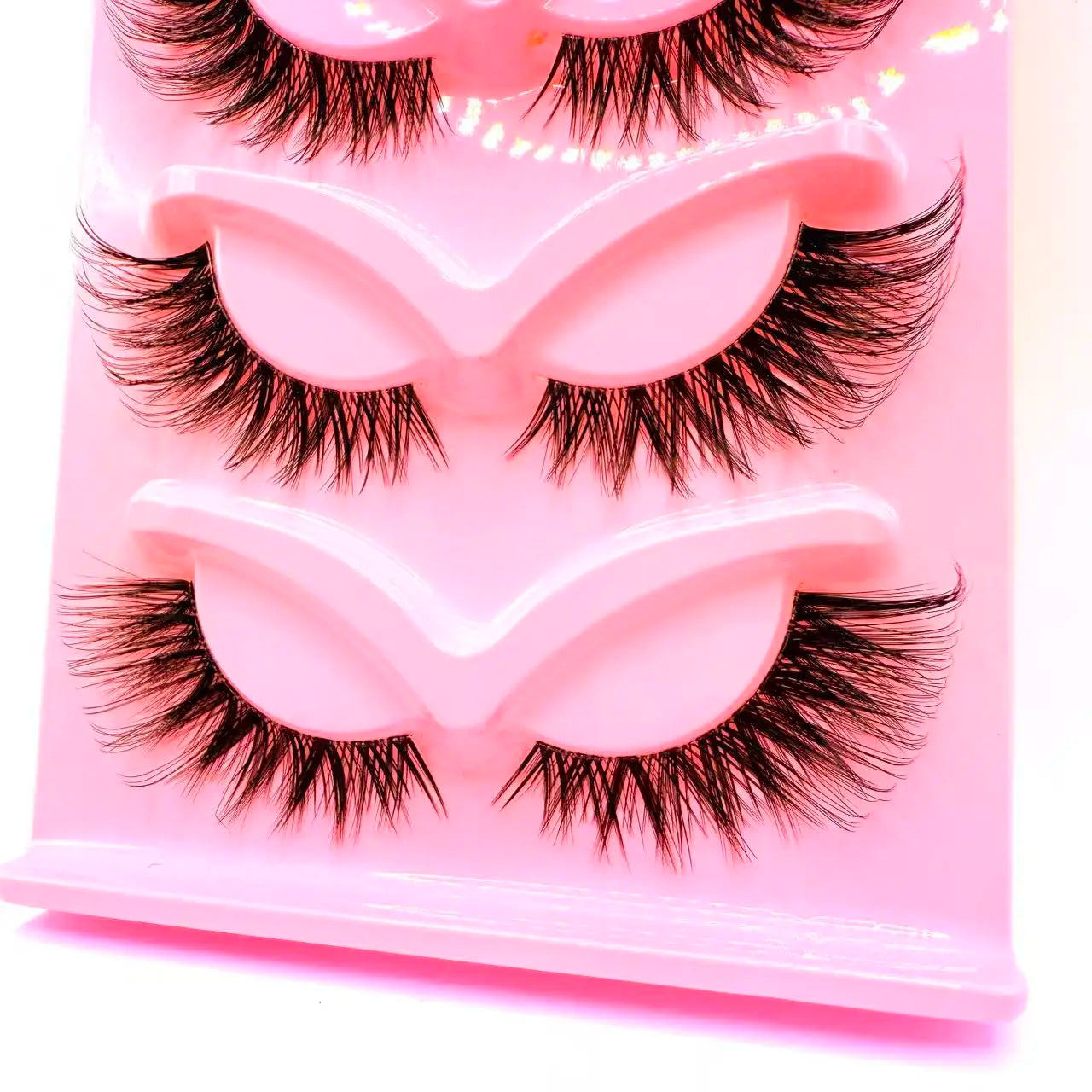 5 Pairs Volume Dramatic False Eyelashes Long Thick Wispy Eye Lashes for Stage Performance Party Cosplay Halloween Makeup