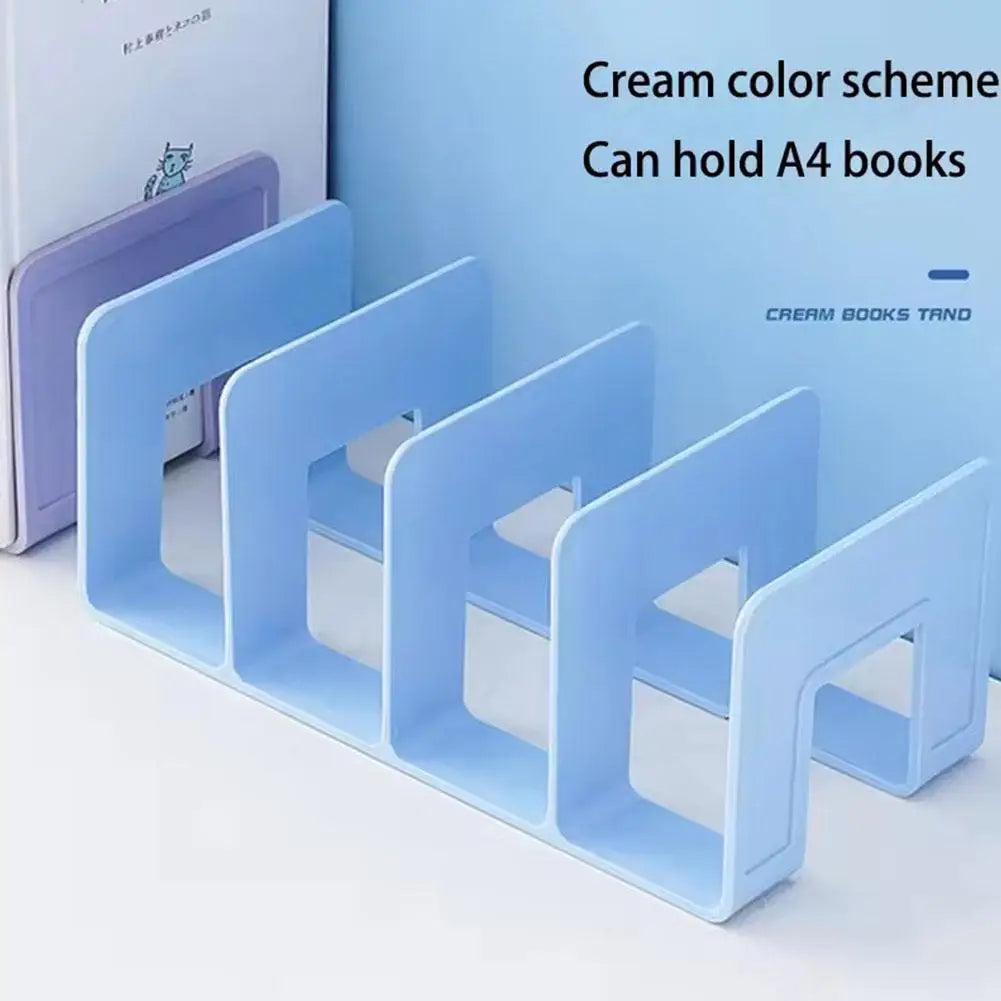 Book Stand Desktop Book Support Bookshelf Classification Storage Book Holding and Fixing Books Office Stationery Storage