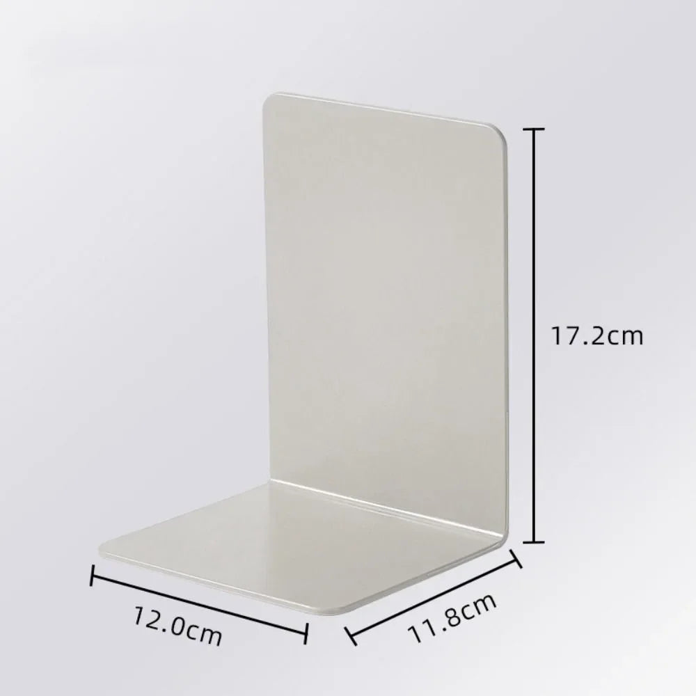 1 Pc Plastic L-Shaped Desk Bookends Durable Display Book Stand Simple Book Support Rack School Office Desktop Organizer
