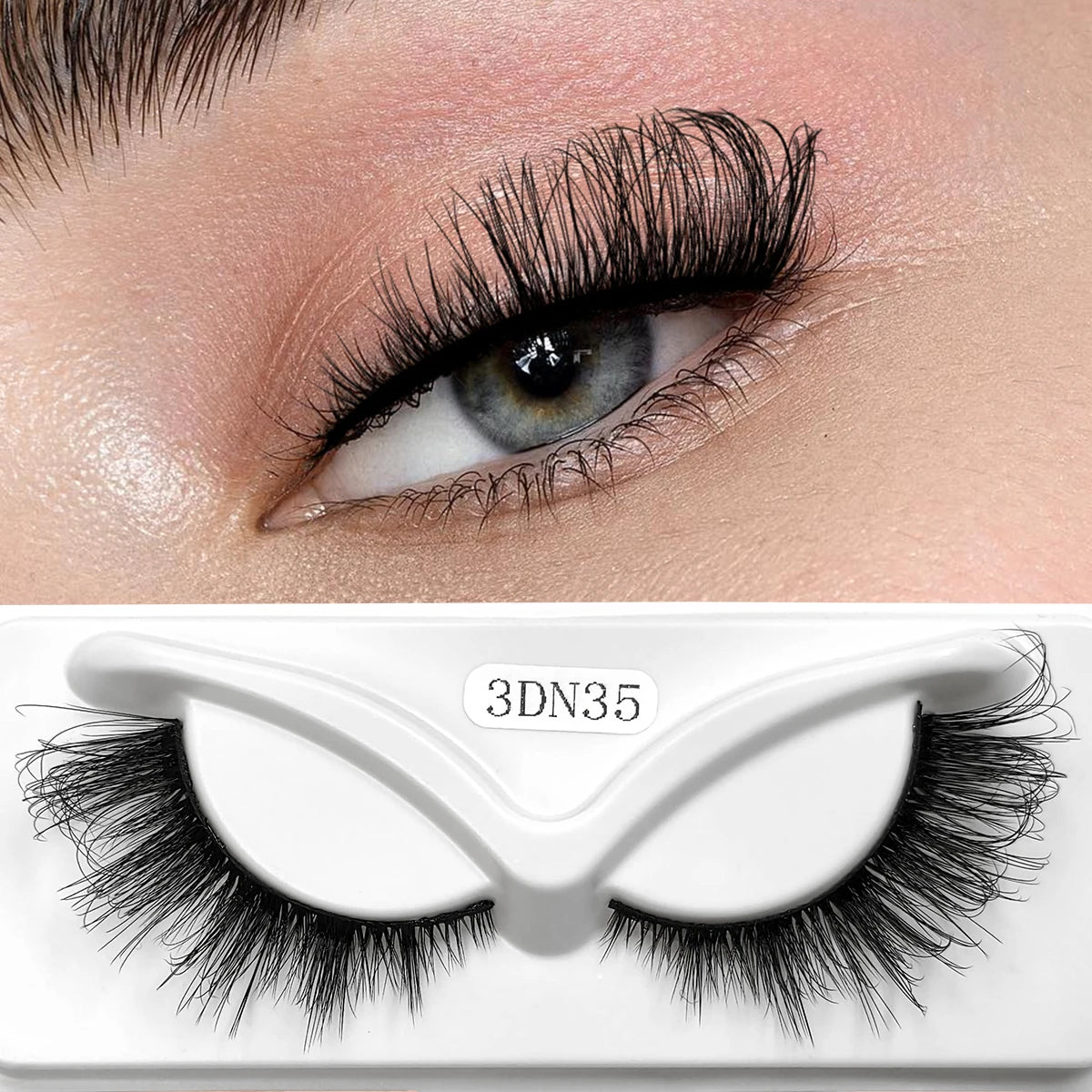 DD Crul Cat Eye Lashes Long Lashes Cat Eye Look Wispy Lashes Eye