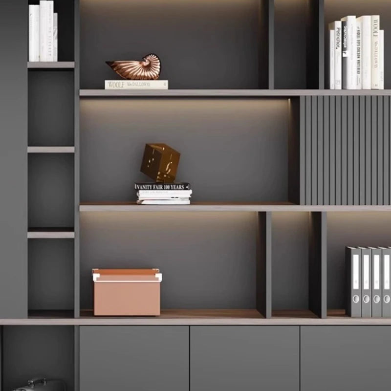 cabinet 3-tier storage bookshelf office stationery living room children's bookstore Wooden shelf Stand for books furniture