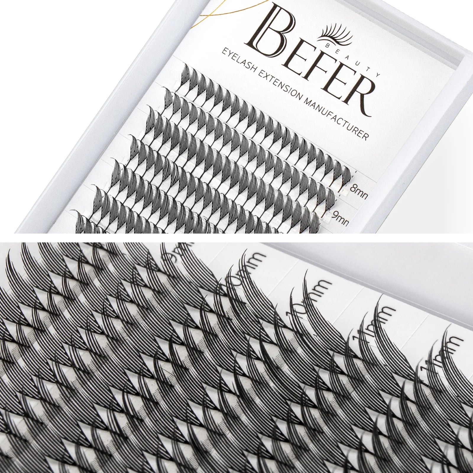 Befer Beauty Anime Lashes 240 Clusters Manga Style Feather Lash Flora Cat Eye Eyelashes 8-15mm C/D Curl Lash Extensions Supplier