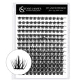 SENSE LASHES DIY 168 Cluster Lashes 14 Rows Segmented Beam Natural D Curl Individual Mink Eyelashes Makeup Supplies