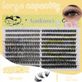 Natural Soft and Slim Eyelashes, 20 Rows, 400 Clusters, Large Capacity, Reusable, DIY Makeup, False Eyelashes