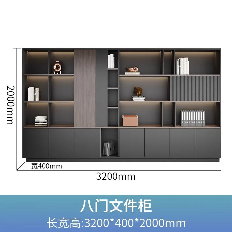 cabinet 3-tier storage bookshelf office stationery living room children's bookstore Wooden shelf Stand for books furniture