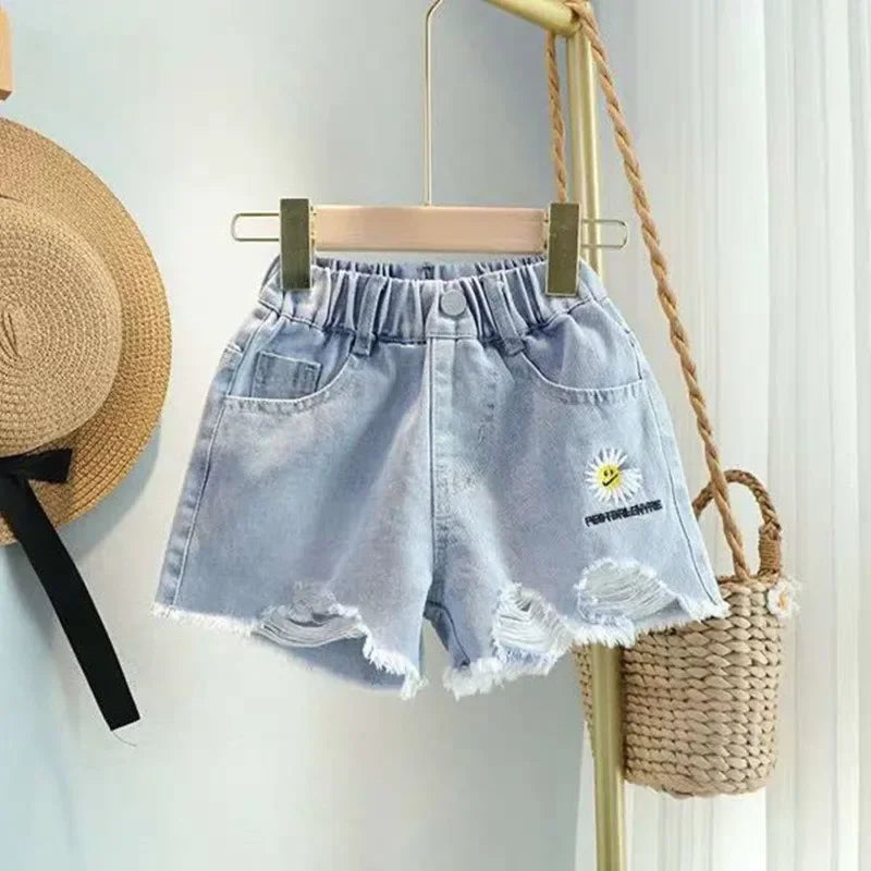 New Denim Shorts for Summer Korean Style Baby Versatile Thin Style for Children's Summer Outfits