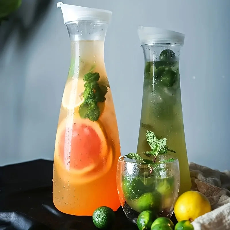 600/1100/1600ml plastics Juice Cold Water Bottle Large Capacity Coffee Milk Pot Heat-resistant Water Pitcher Jug Drinkware