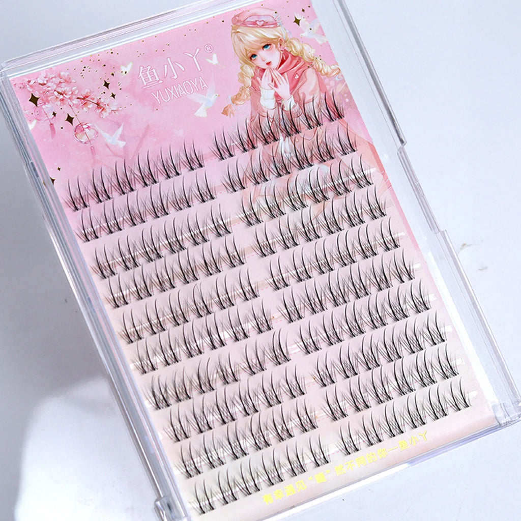 Fashion False Eyelashes for women makeup Small Natural clusters Premium Synthetic Fiber Lashes for Daily Wear C Curl