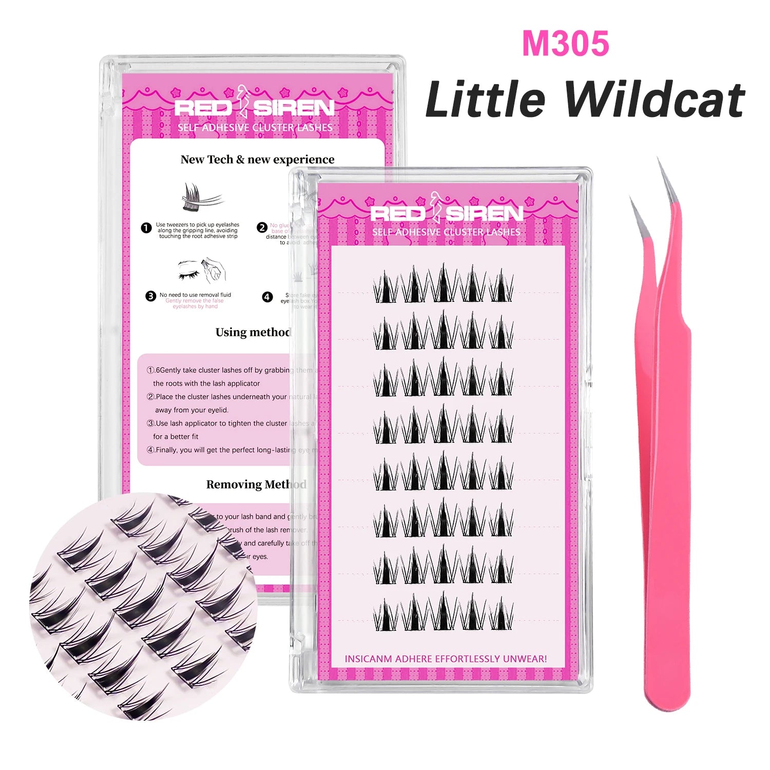 Lash Clusters Set No Glue Needed Self Adhesive Eyelashes Korean Makeup Natural Look Wispy Individual Eyelashes New Manga Lashes