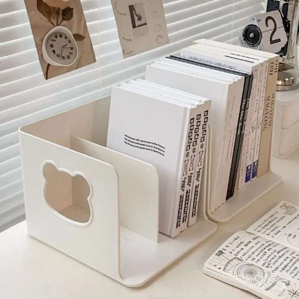 Exquisite Multi-layer Design Desktop Book Stand Efficient Easy to Install Layered Book Shelf Student Storage Rack Office