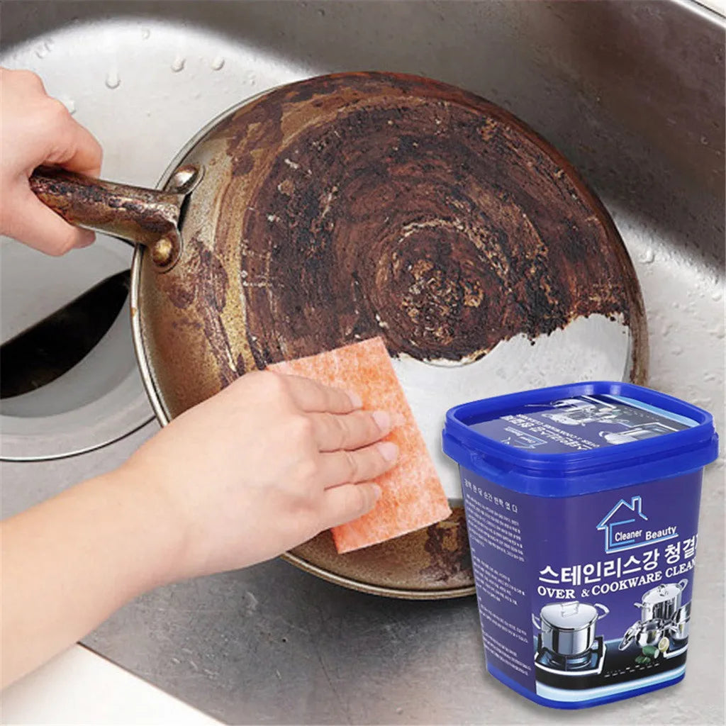Household multi-purpose cleaning paste stainless steel cleaner kitchen stainless steel pot stain cleaner,Stains cleaning