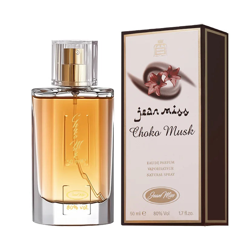 50ml Best Selling Cocoa Musk Women Perfume Long-Lasting Eau De Parfum Warm Sweet Healing Fragrance Arabian Ladies Perfumes