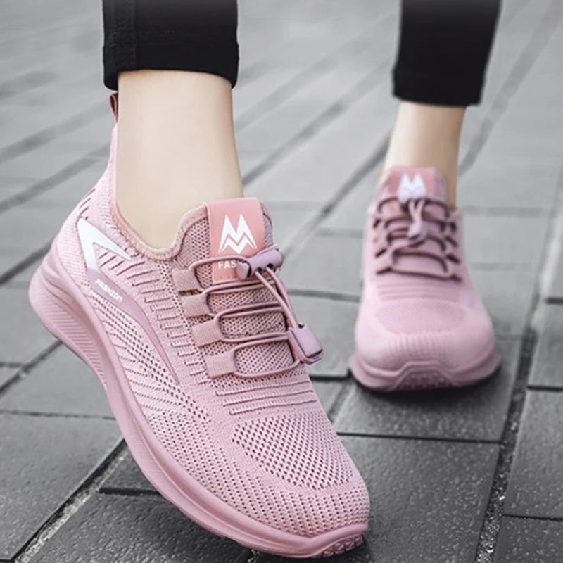 Women Tennis Sneakers Flats Ladies Fashion Mixed Colors Lace-up Vulcanized Shoes Spring Autumn Woman Outdoor Trainers Footwear
