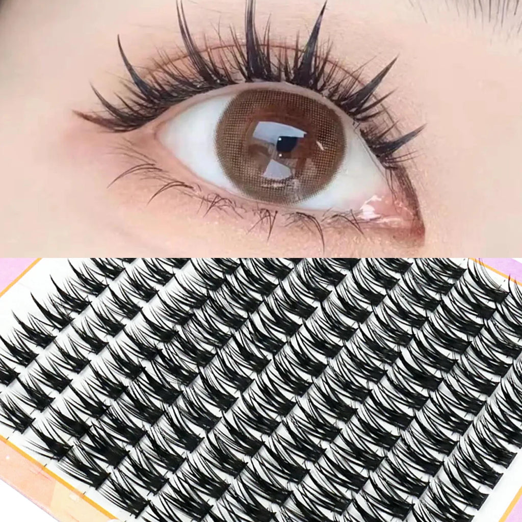 Large capacity wheat ear fake eyelashes anime eyelashes natural eyelashes cosplay single cluster fake eyelashes beginner makeup