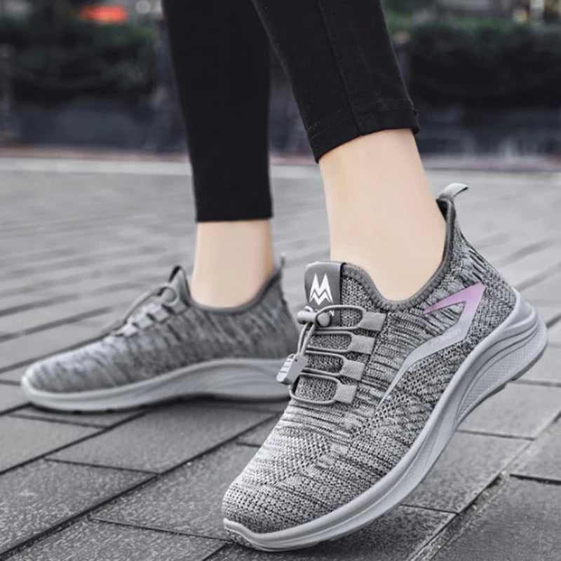 Women Tennis Sneakers Flats Ladies Fashion Mixed Colors Lace-up Vulcanized Shoes Spring Autumn Woman Outdoor Trainers Footwear