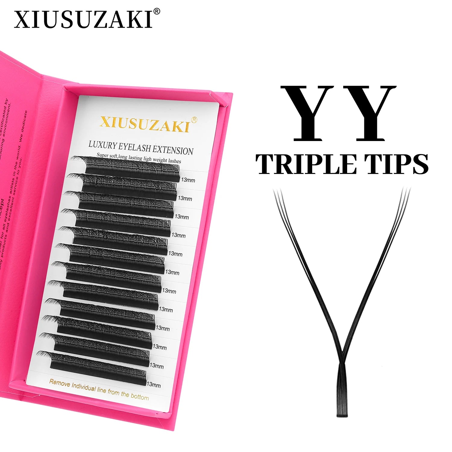 XIUSUZAKI W Shaped Lashes Bloom 2D 3D 4D 5D 6D 7D 8D Automatic Flowering Premade Fans Eyelashes Extensions YY Individual Lashes