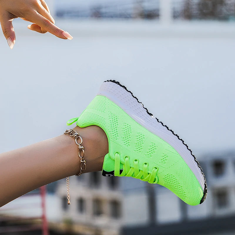 Women Sports Shoes for Women 2023 Casual Tennis Shoes Breathable Walking Mesh Platform Running Shoes Sneakers Female Footwear