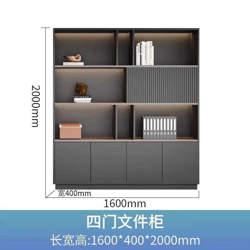 cabinet 3-tier storage bookshelf office stationery living room children's bookstore Wooden shelf Stand for books furniture