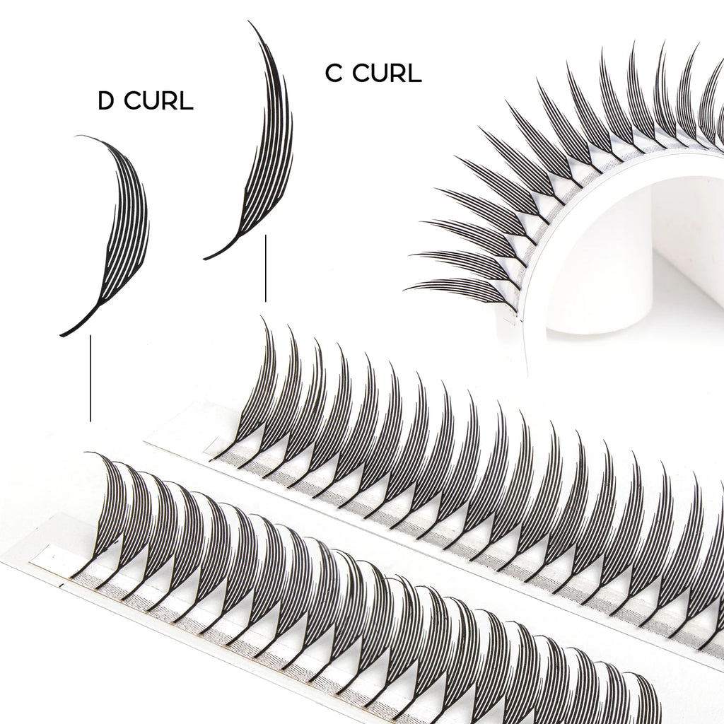 Befer Beauty Anime Lashes 240 Clusters Manga Style Feather Lash Flora Cat Eye Eyelashes 8-15mm C/D Curl Lash Extensions Supplier