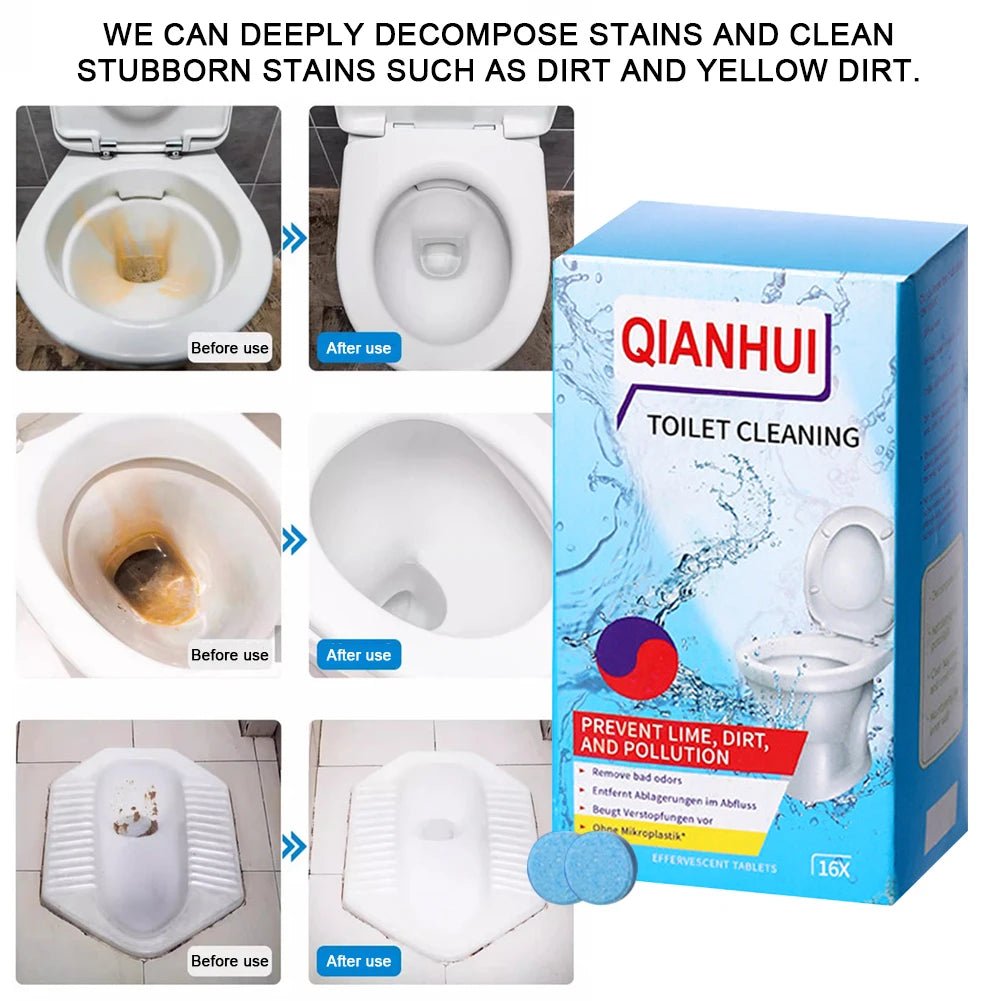 Home Toilet Cleaning Cleaner Descaling Deodorizing 360 Degree All Round Long Lasting Effect Bathroom Fresheners Deodorizer Table